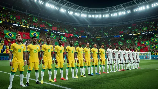 Brazil's Gold World Cup Badge Catches Eyes in Opening Game Against Morocco