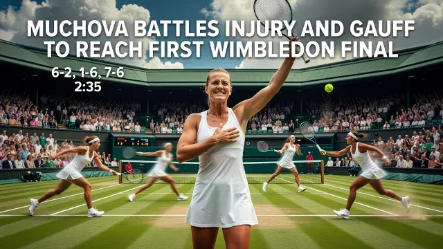 Muchova Battles Injury and Gauff to Reach First Wimbledon Final