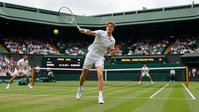 Sinner Dismantles Djokovic Again to Reach Wimbledon Final