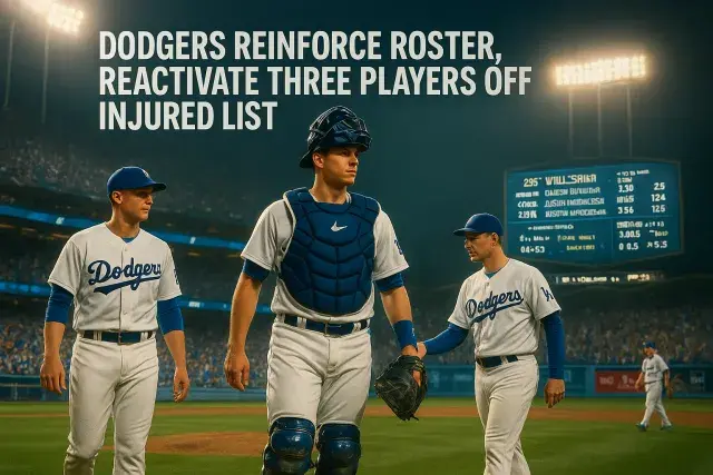 Dodgers Reinforce Roster, Reactivate Three Players Off Injured List