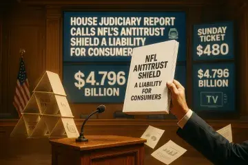 House Judiciary Report Calls NFL's Antitrust Shield a Liability for Consumers